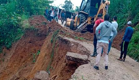 Estado de la malla vial en el Catatumbo, en el tramo que va a Labateca/Foto cortesía