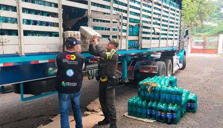 70.000 unidades de cerveza nacional fueron aprehendida como contrabando/Foto cortesía