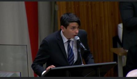 Joven cucuteño está en la Cumbre de Las Américas 