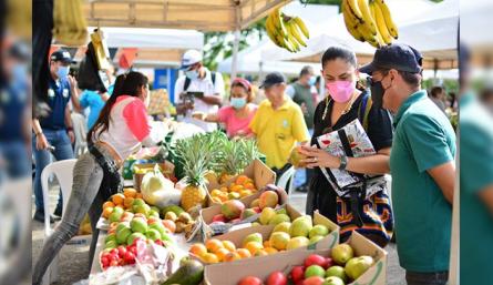 Mercado campesino se tomó la Alejandría./Foto: cortesía