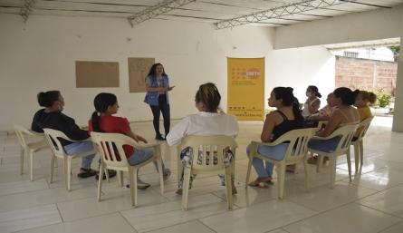 Las mujeres de Sevilla se capacitaron esta semana. /Foto: Pablo Castillo/La Opinión