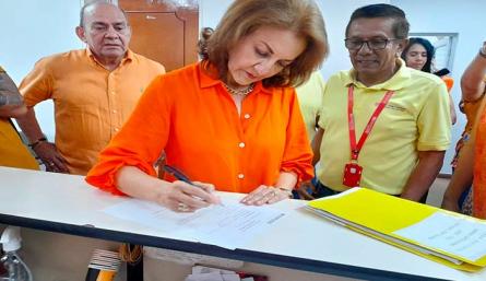 Sandra Ortega, candidata a la rectoría de la UFPS/Foto Orlando Carvajal/La Opinión