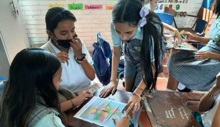 Se facilitaron 8 aulas en diferentes colegios para la implementación de los MEF. / Fotos: Cortesía 