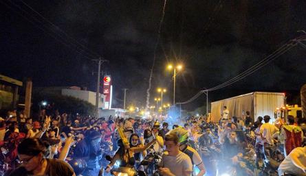 Caravana de motos en Cúcuta