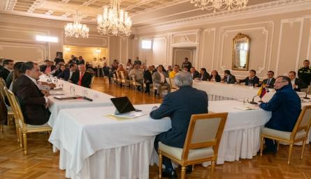 El encuentro se desarrolló en la Casa de Nariño y duró más de una hora. / Foto: Cortesía / La Opinión 