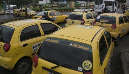 Taxistas en Cúcuta