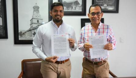 Unisimón y Cámara de Comercio de Cúcuta articulan esfuerzos en pro de la formación superior. / Foto: Cortesía / La Opinión