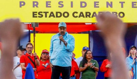 Nicolás Maduro busca mantenerse en el poder cinco años más./Foto AFP
