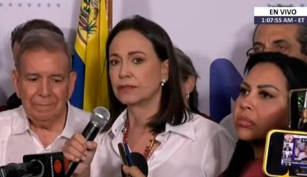 Reacción Maria Corina Machado y Edmundo Gonzalez