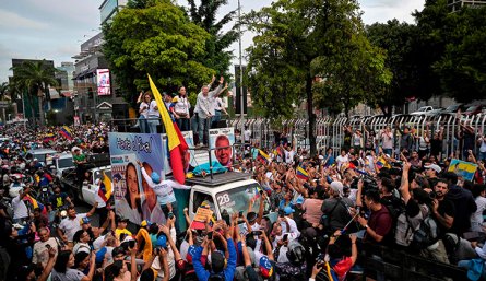 Nicolás Maduro y Edmundo González midieron fuerzas en multitudinarios cierres de campaña