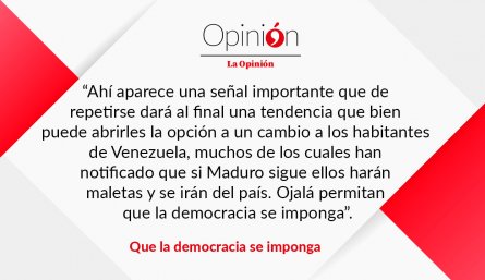 Que la democracia se imponga