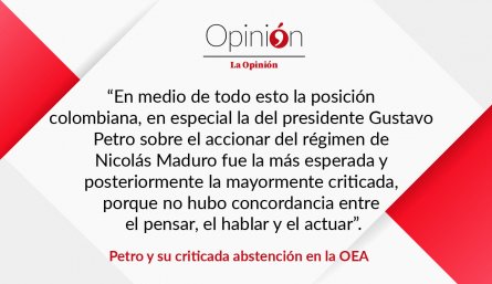 Petro y su criticada abstención en la OEA