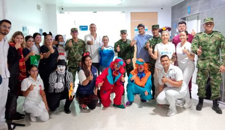 Clínica Duarte y Ejército Nacional: celebración de Halloween