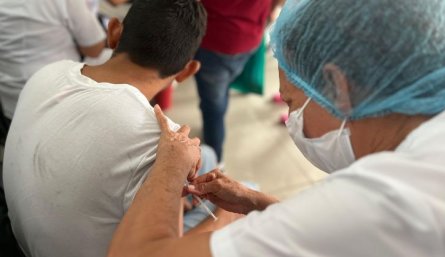Vacunación para desplazados del Catatumbo. / Foto: Cortesía / La Opinión 
