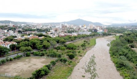 Río Pamplonita en su paso por Cúcuta./Foto Carlos Ramírez