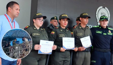 Policías condecorados