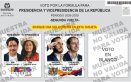 TARJETON ELECTORAL 
