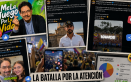 Campaña política en redes sociales.