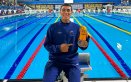  Julián Sarmiento una de las nuevas promesas de la natación nortesantandereana luce las dos medallas conquistadas en Ibagué.