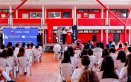 En el colegio de Comfanorte, en el municipio de Los Patios, se llevó a cabo el lanzamiento del Festival de Cine./Foto: Cortesía
