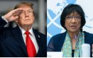 Trump y Navi Pillay.