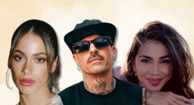 Tini, Greeicy y Mike Bahía. Fotos:  Redes Sociales // imagen ilustrada. El Universal.