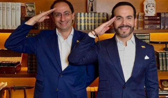 Abelardo de la Espriella y su fórmula vicepresidencial José Manuel Restrepo./Foto: Cortesía