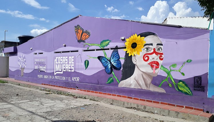 El mural fue pintado en el sector de La Parada, en Villa del Rosario. / Fotos Cortesía