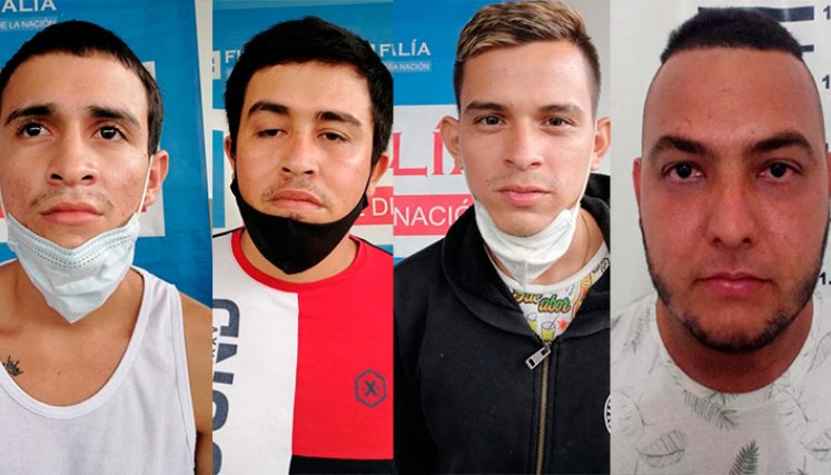 Los capturados deberán responder por homicidio agravado, concierto para delinquir, hurto calificado y agravado. 