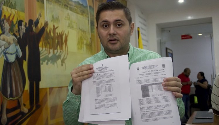 El nuevo presidente del Concejo, Leonardo Jácome, aseguró que desde muy temprano le manifestaron al alcalde la disposición de empezar a trabajar./ Foto: archivo La Opinión