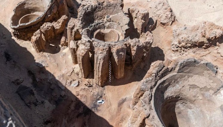 La cerveza, bebida popular en el antiguo Egipto, era elaborada en el sitio funerario. /Foto:AFP