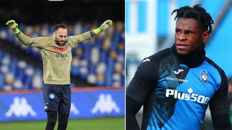 David Ospina y Duván Zapata, colombianos que disputarán la Copa de Italia.