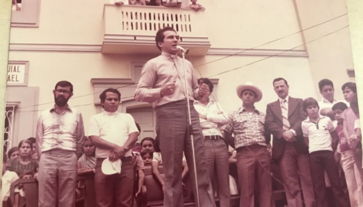Eloy Mora de joven.