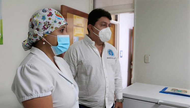 El hospital regional Emiro Quintero Cañizares tiene listo el cuarto frío para recibir las vacunas. / Foto: Cortesía