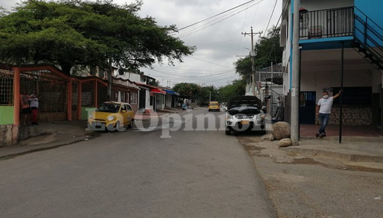 En este punto del barrio Pueblo Nuevo ocurrió el ataque contra una de las víctimas.
