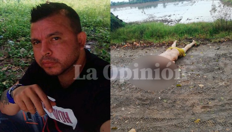 El cadáver de Edwin Alfonso Vargas Ortega quedó tendido en la carretera de la vereda Puerto León con una pantaloneta amarilla.