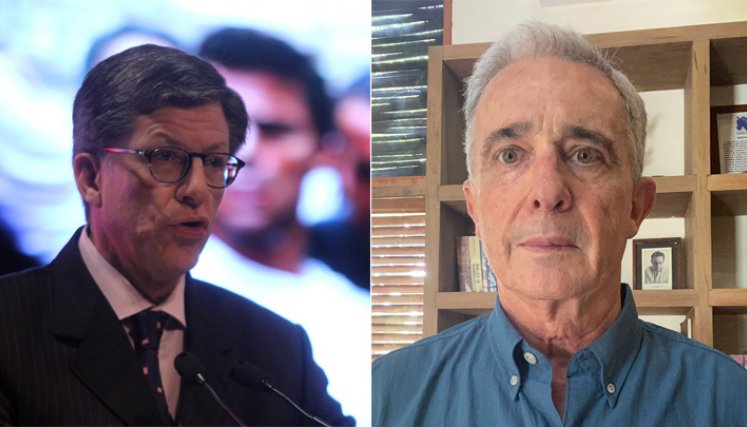 El director de Human Rights Watch, José Miguel Vivanco, y el expresidente Álvaro Uribe Vélez. / Foto: Colprensa