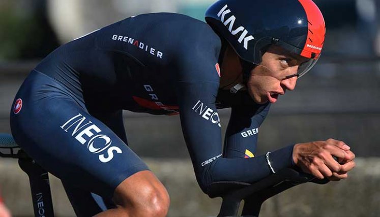 Egan Bernal continúa su preparación para el Giro de Italia.