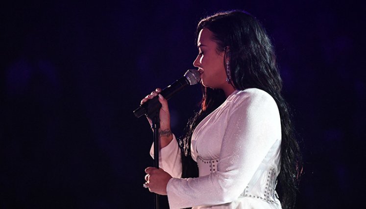 Demi Lovato, cantante.  Foto: AFP
