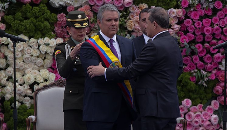 Posesión del presidente Iván Duque. Foto :Colprensa