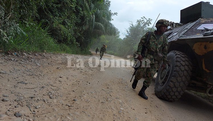 Los militares sostuvieron un combate con siete presuntos integrantes del Eln., en la vereda Totumito Carbonera de Tibú.