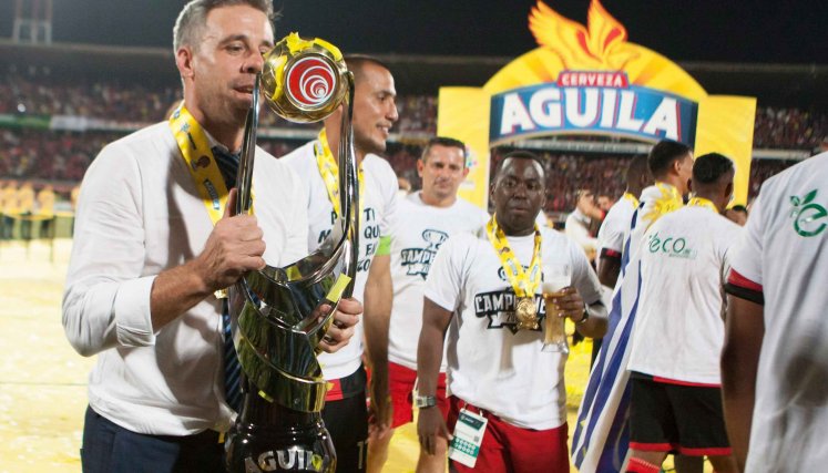 Lucas Pusineri, técnico campeón con el Cúcuta Deportivo en 2018./Archivo/La Opinión