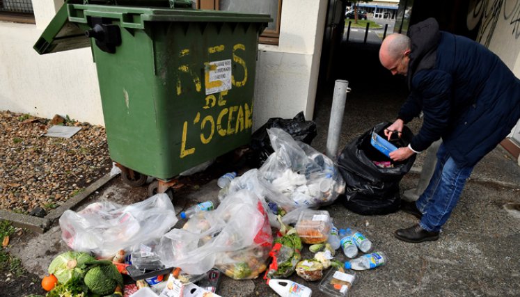 17% de los alimentos disponibles para los consumidores en todo el mundo en 2019, casi mil millones de toneladas, fueron desechados por hogares, minoristas, instituciones y la industria hotelera, mucho más de lo que se sospechaba anteriormente, dijo la ONU este jueves. / Foto: AFP
