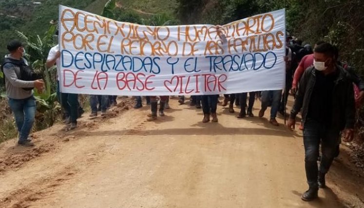 Protesta en Hacarí