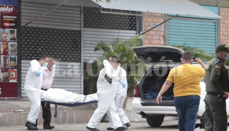 La víctima fue identificada como Edwin Díaz Álvarez. / Foto. Alfredo Estévez