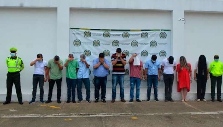 Los integrantes de la banda 'los Permisivos' fueron asegurados con medida de detención domiciliaria./Foto Cortesía