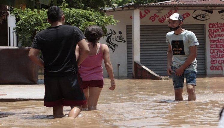 El barrio La Isla fue uno de los nueve más afectados por los desbordamientos./Foto: Alfredo Estévez