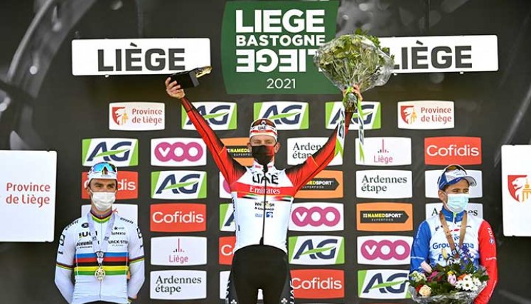 Tadej Pogacar, ciclista esloveno del equipo AUE-Emirates 