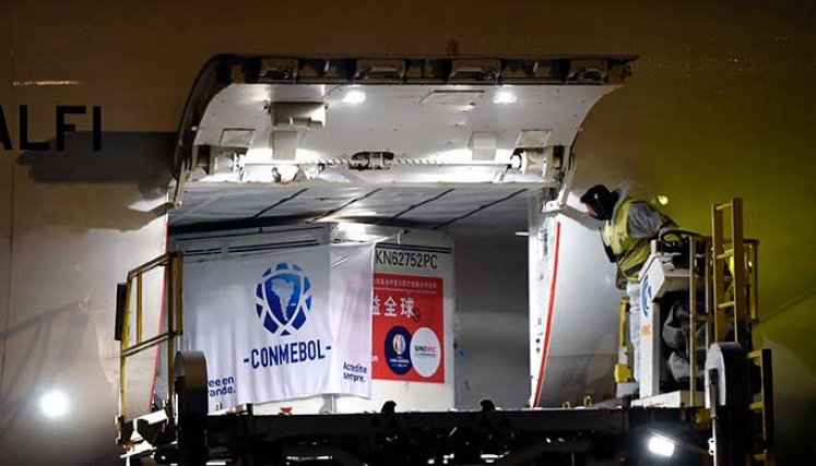 La farmacéutica china Sinovac Biotech Ltd, donó la vacunas a la Conmebol.