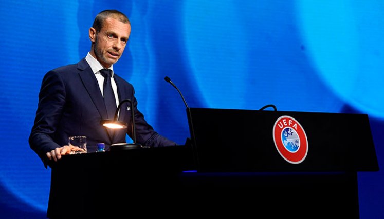 Aleksander Ceferin, presidente de la UEFA. 